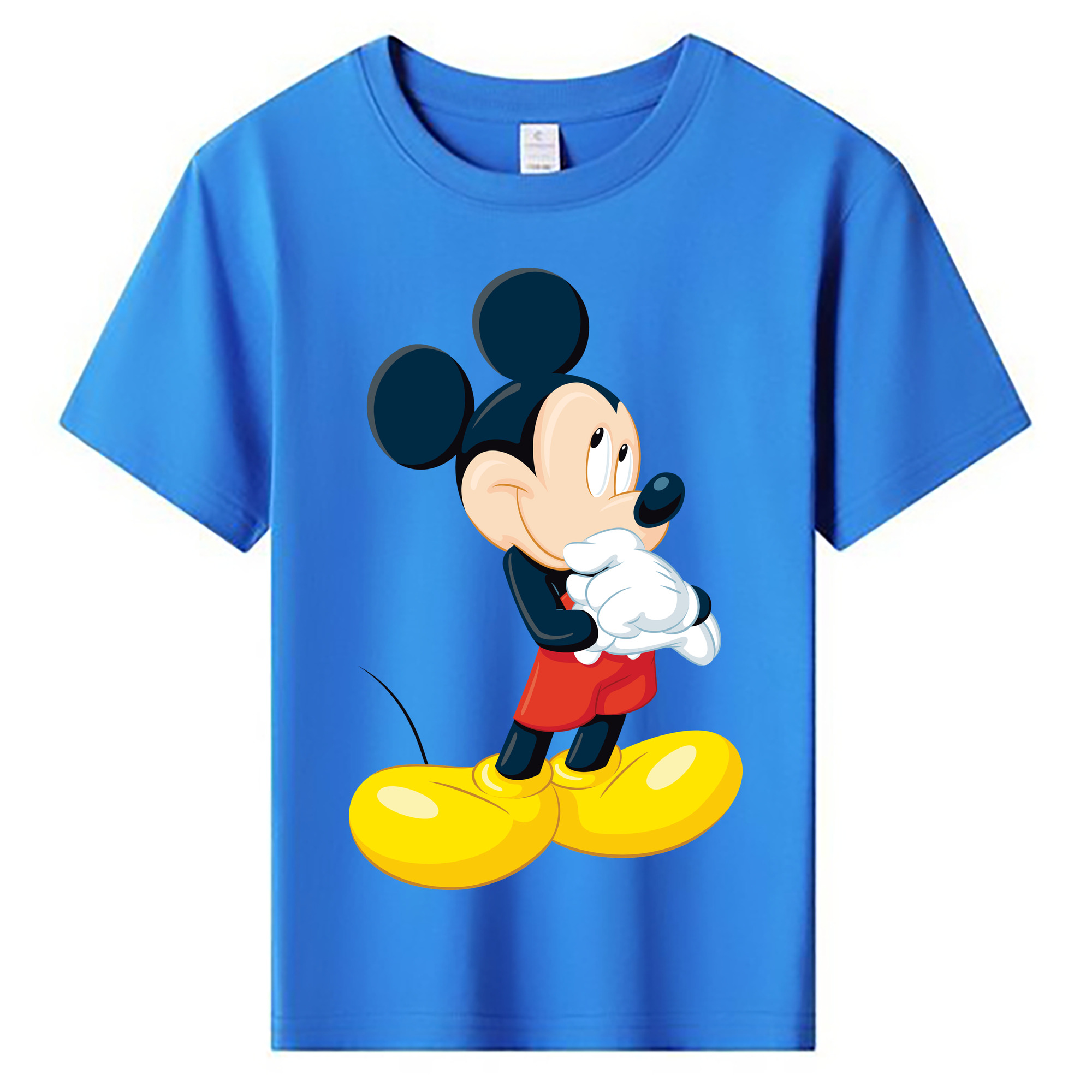 ミッキーマウス Mickey Mouse 綿100％キッズTシャツ（フロントプリント）